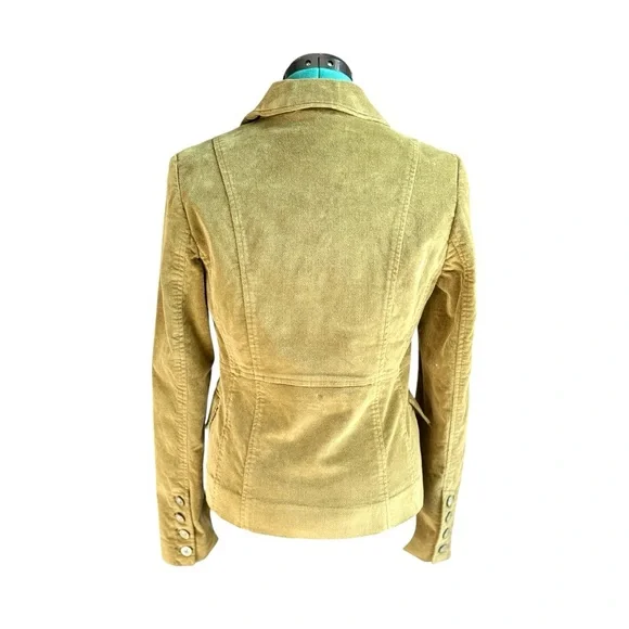 Fossil Fir Green Velvet Women's Blazer - Picture 3 of 9